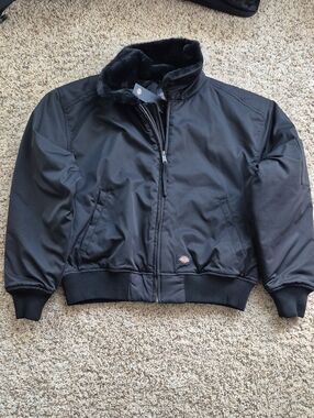 Dickies Bomber Jacket with Faux-Fur Collar